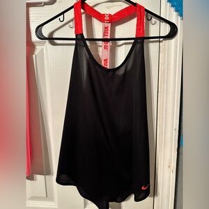 Nike Black and Red racerback Tank Top
